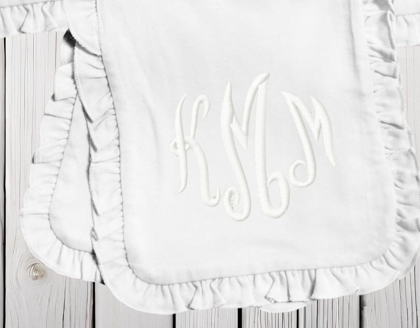 Set of three personalized embroidered burp cloths, monogrammed baby gift, burp cloths, baby gift, baby shower gift,