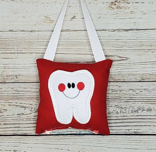 Tooth fairy pillow with optional tooth chart, choose your color or fabric! ,