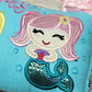 Personalized tooth fairy pillow, mermaid, girls tooth fairy pillow, tooth chart included! !,