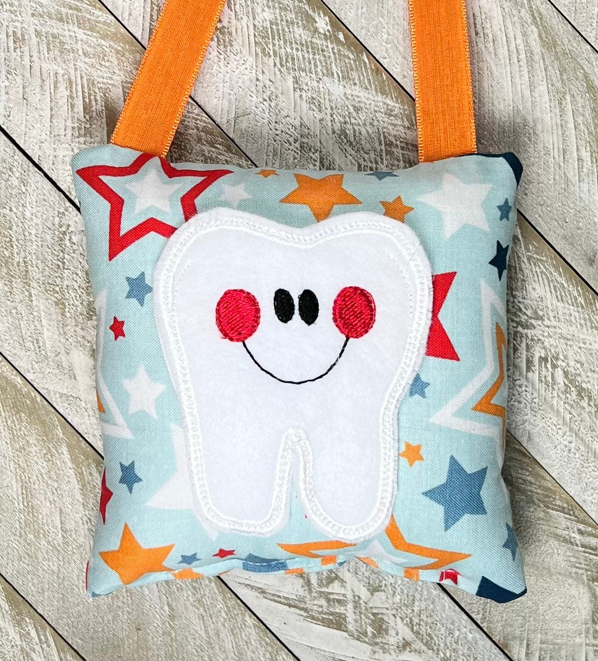 Tooth fairy pillow with optional tooth chart