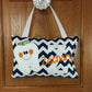 Tooth fairy pillow, navy chevron, optional tooth chart, ,