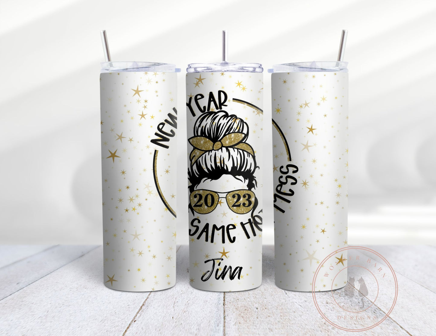 New Year Same Hot Mess Tumbler 20 oz